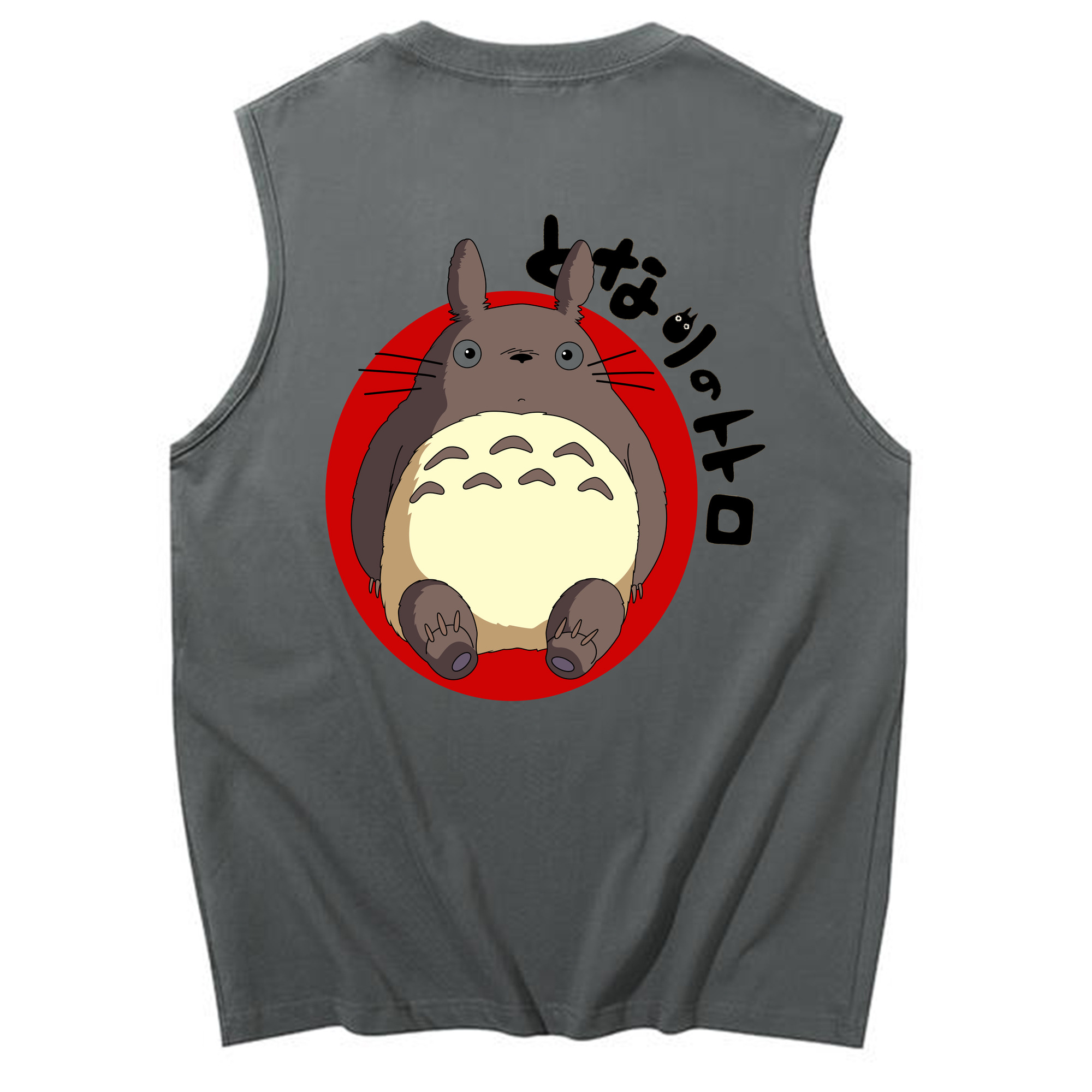 （画像用） となりのトトロ 草壁メイ 草壁サツキ My Neighbor Totoro Satsuki Kusakabe Mei Kusakabe コットン100％タンクトップ（背面プリント）